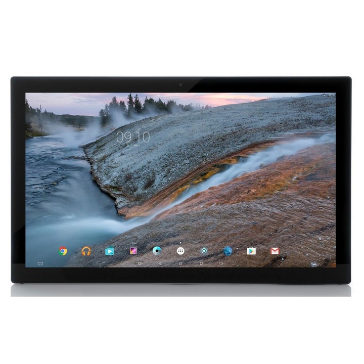 Tableta Xoro MegaPAD 2404v7, Procesor Hexa Core 1.8GHz, Ecran Full HD 24"60,96cm, 4GB DDR4, 64GB Flash, 2MP, Android 13, Bluetooth Negru