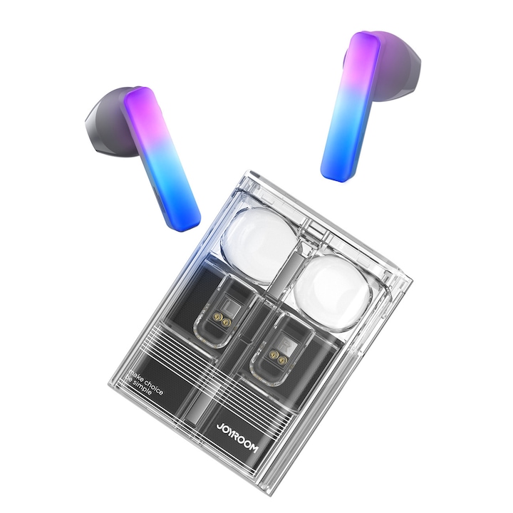 Vezeték nélküli fülbe helyezhető fejhallgató JOYROOM JR-TC1 IceLens, LED, többszínű