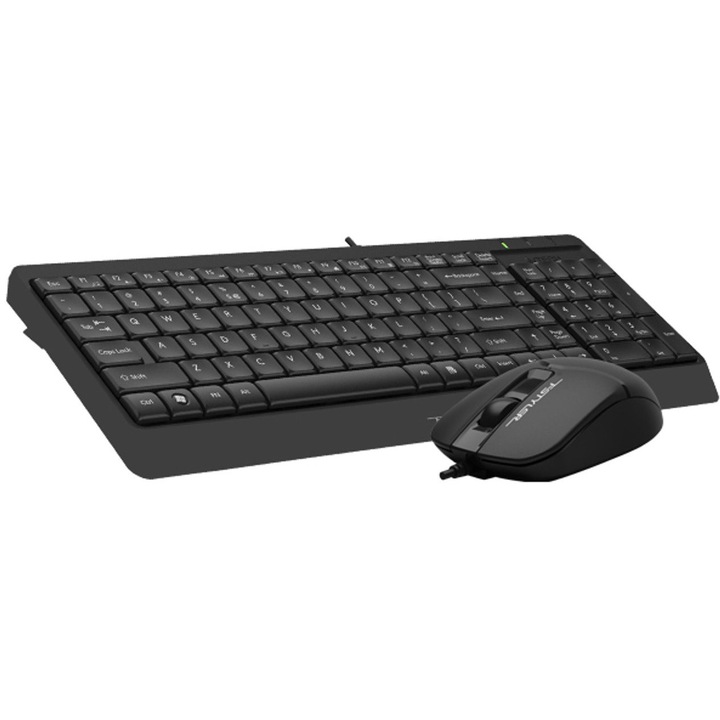Комплект A4TECH F1512, Черен, USB