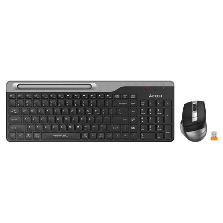 Kit Tastatura + Mouse, A4Tech, Wireless, Negru