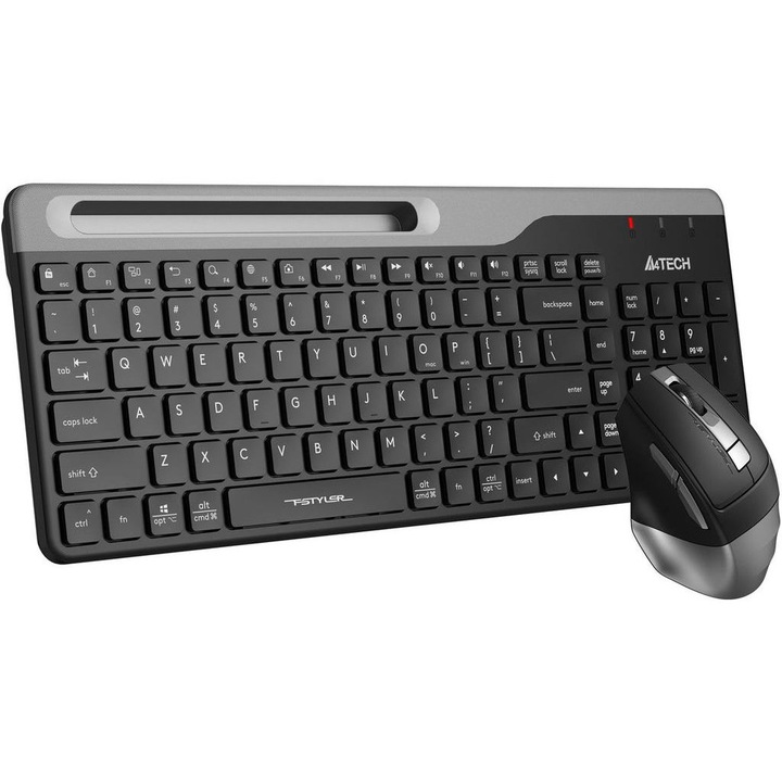 Kit Tastatura + Mouse, A4Tech, Wireless, Negru