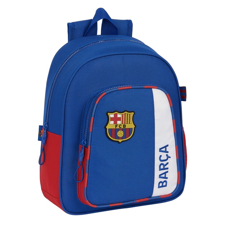 Rucsac scoala, FC Barcelona, 27 x 33 x 10 cm, Albastru