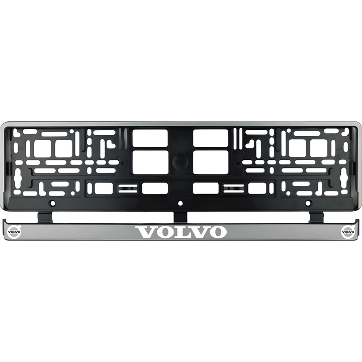 Комплект от 2 броя, сребрист държач за табела Volvo III
