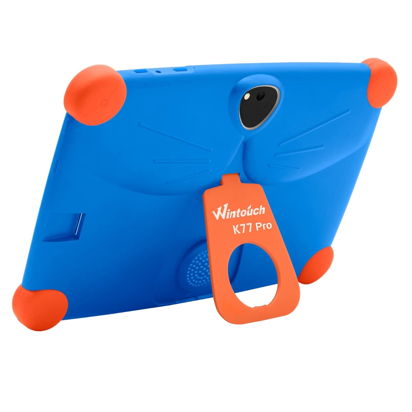 Tableta pentru copii Wintouch K77, Android 7, 1 GB RAM, 7 inchi, 8 GB, WIFI, Doua camere, Control parental, Albastru