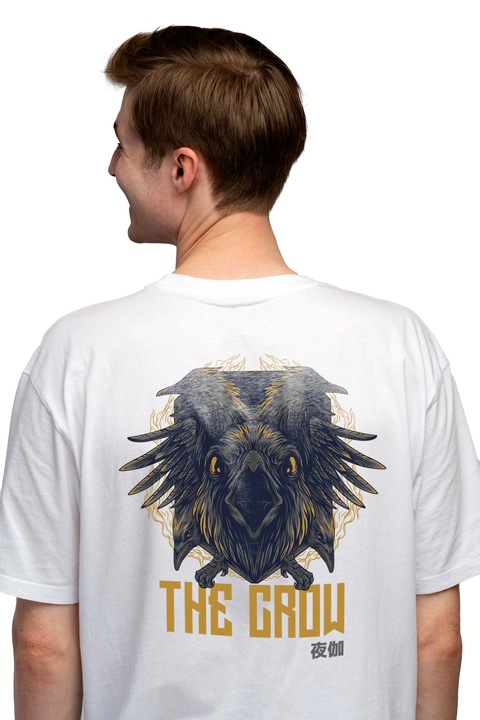 Мъжка тениска, The Crow, Чисто бяло