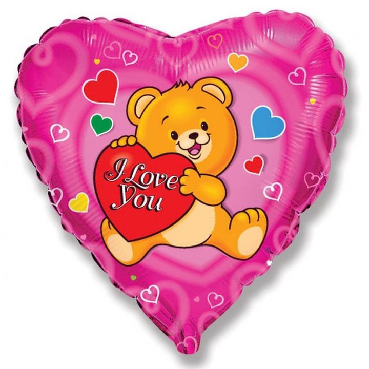 Фолиев балон Love Teddy 46 см (WP)