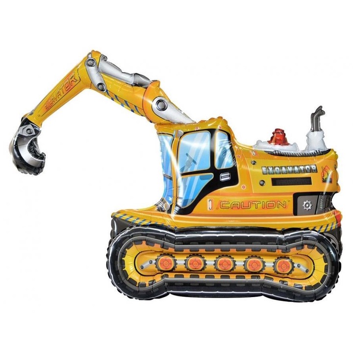 Excavator 3D, Balon din folie excavator 89 cm