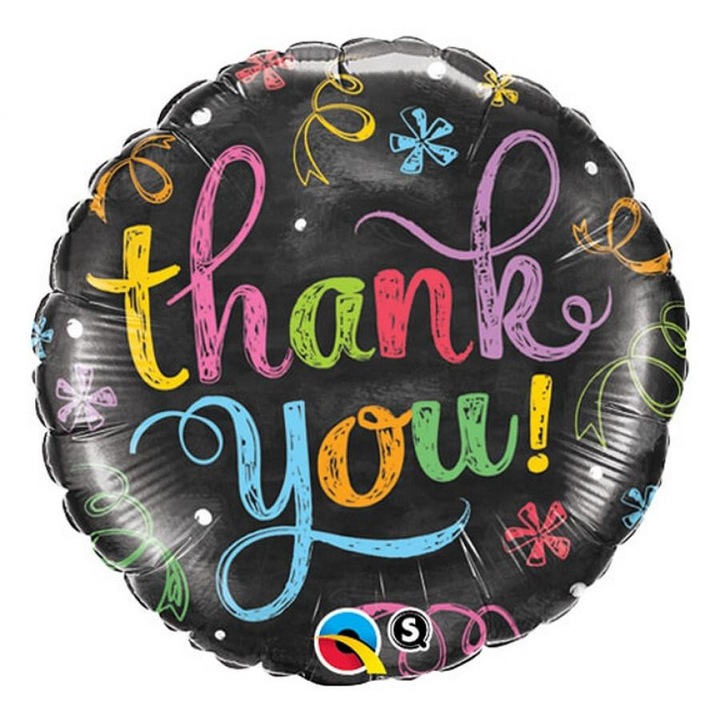 Фолиев балон Thank You Chalkboard 46 см