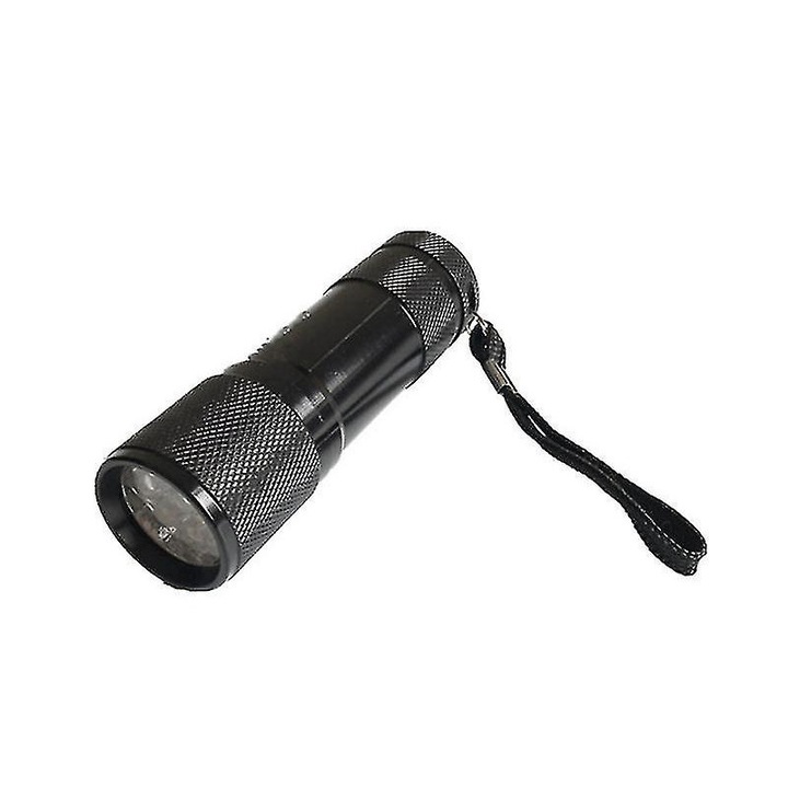 Фенер QttvbTna, LED, 9.5x2.6x2.6cm, алуминий
