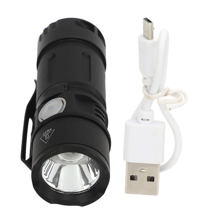 Фенер QttvbTna, LED, 800LM, бял