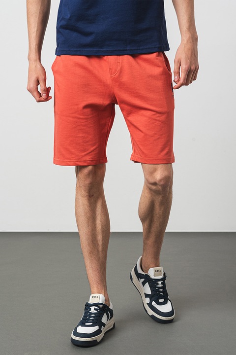 U.S. Polo Assn, Pantaloni scurti cu talie ajustabila, Portocaliu mandarina, 3XL