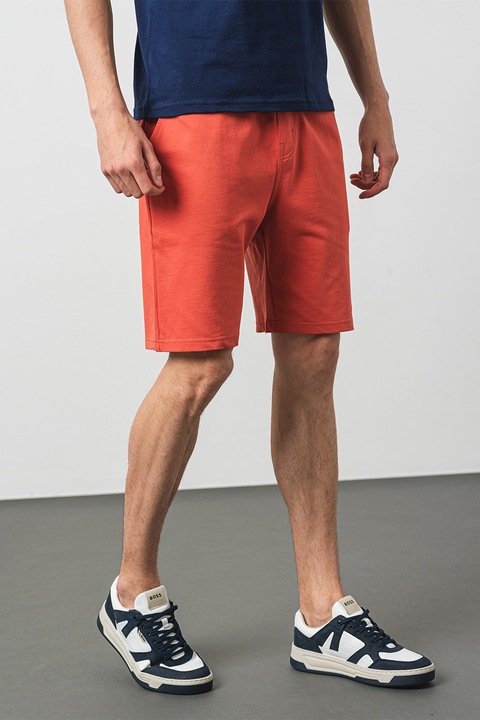 U.S. Polo Assn, Pantaloni scurti cu talie ajustabila, Portocaliu mandarina, 3XL