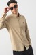 U.S. Polo Assn, Camasa de bumbac cu guler fixat cu nasturi, Bej, M