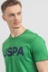 U.S. Polo Assn, Тениска с лого, Зелен, Тъмносин, 4XL