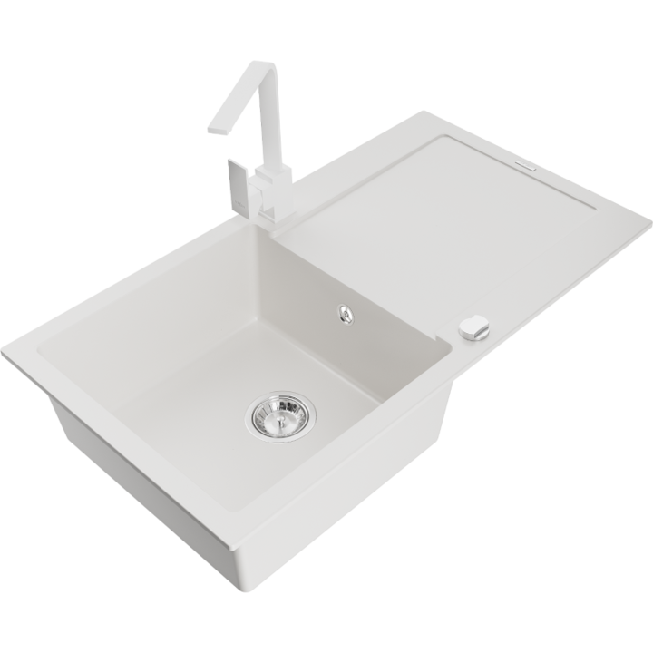 Chiuveta din granit cu baterie, Mexen, 16430, Granit, 900 mm x 180 mm