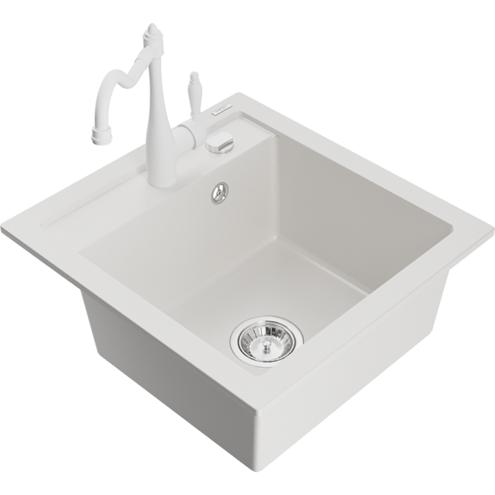 Chiuveta din granit cu baterie, Mexen, 16536, Granit, 520 mm x 200 mm