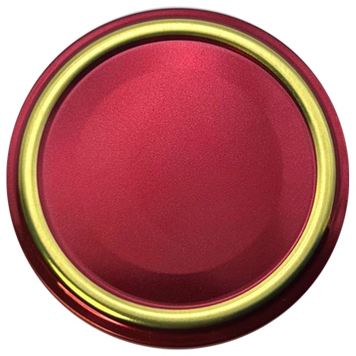 Комплект капачки на винт, Данрос, Червена перла, Ф63, Метал, 20бр