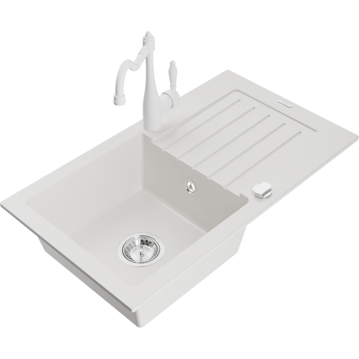 Chiuveta din granit cu baterie, Mexen, 16842, Granit, 752 mm x 151 mm