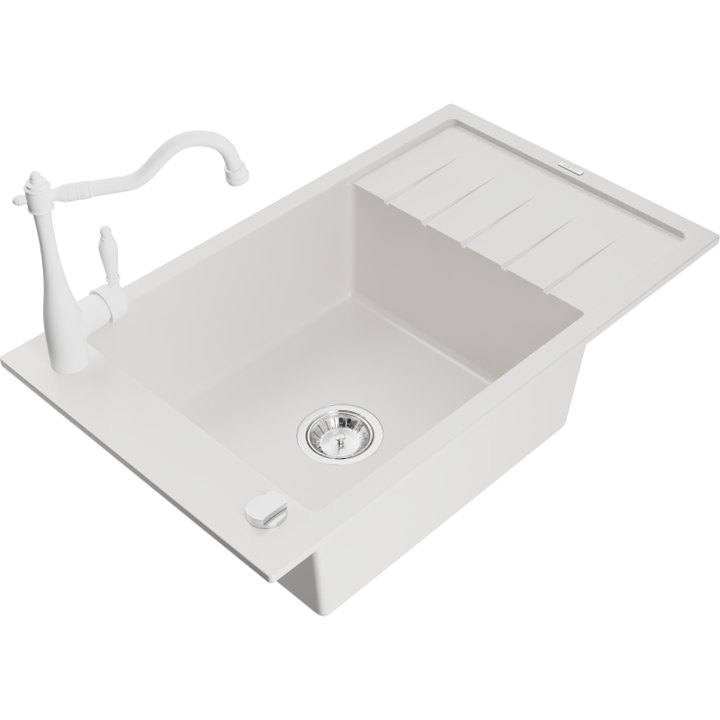 Chiuveta din granit cu baterie, Mexen, 16914, Granit, 795 mm x 190 mm