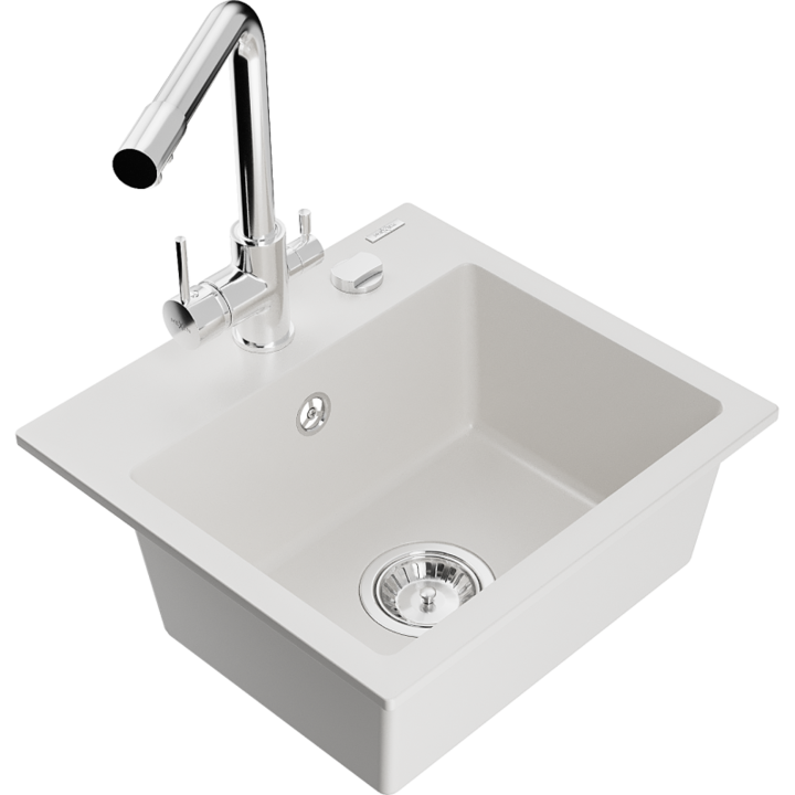 Chiuveta din granit cu baterie, Mexen, 17191, Granit, 435 mm x 161 mm