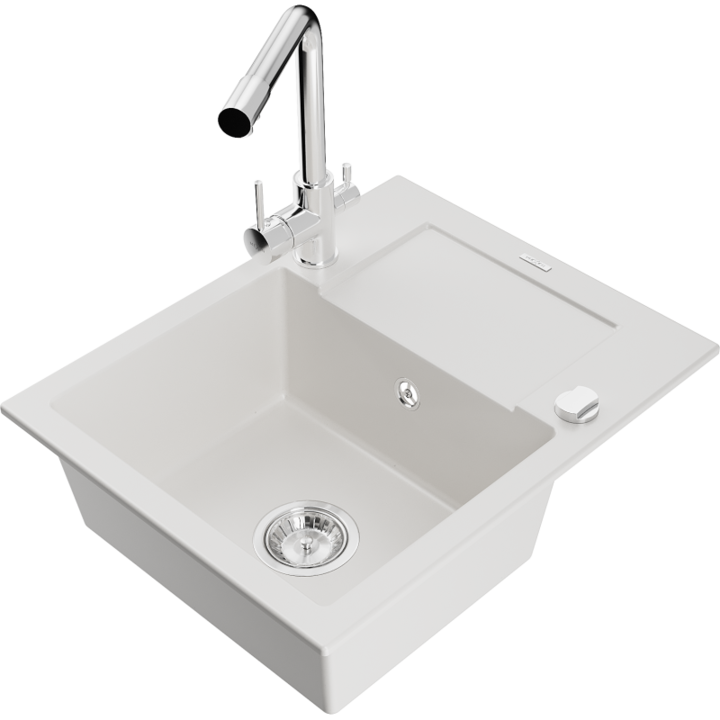 Chiuveta din granit cu baterie, Mexen, 17267, Granit, 576 mm x 164 mm