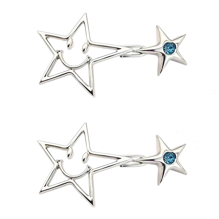 Set 2 accesorii stramtare jeans, zenzmy, Multifunctionale, Argintiu/Albastru