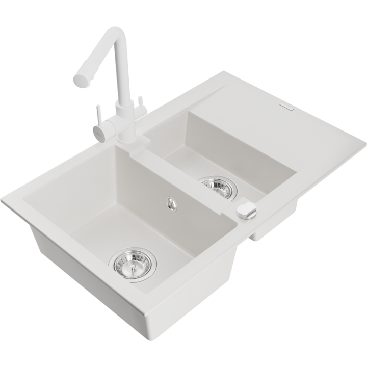 Chiuveta din granit cu baterie, Mexen, 17436, Granit, 737 mm x 167 mm