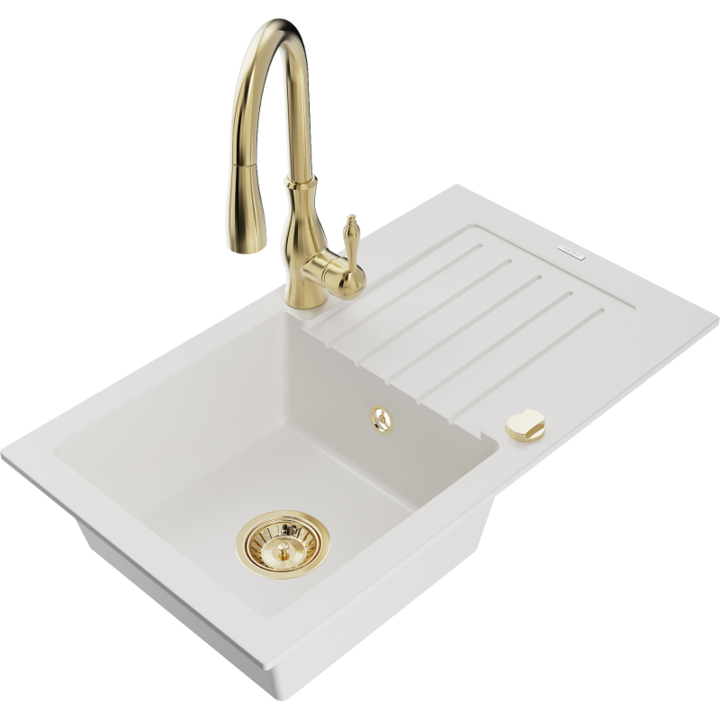 Chiuveta din granit cu baterie, Mexen, 17554, Granit, 752 mm x 151 mm