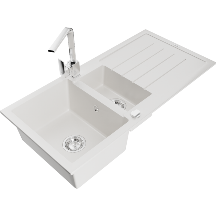 Chiuveta din granit cu baterie, Mexen, 17669, Granit, 1000 mm x 190 mm