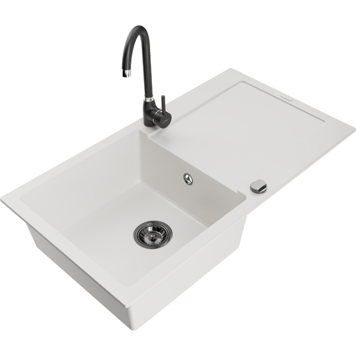 Chiuveta din granit cu baterie, Mexen, 17767, Granit, 900 mm x 180 mm