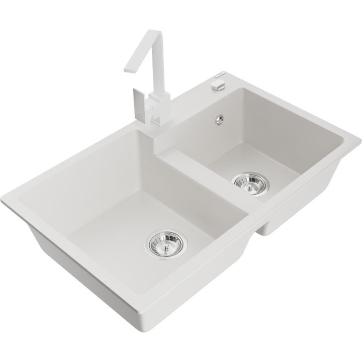 Chiuveta din granit cu baterie, Mexen, 17878, Granit, 800 mm x 180 mm