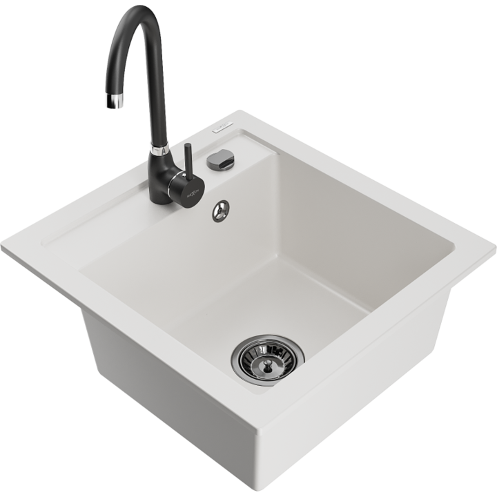 Chiuveta din granit cu baterie, Mexen, 17861, Granit, 520 mm x 200 mm