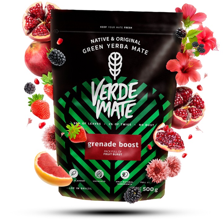 Чай Yerba Mate, Verde Mate Green Grenade Boost, 500гр