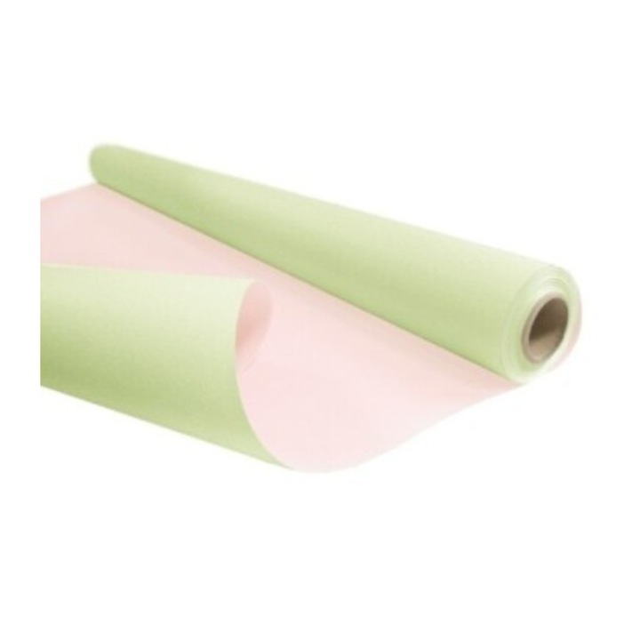 Крафт хартия DUO, зелено-розова, 0.79x40м