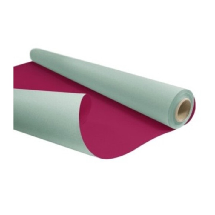 Крафт хартия DUO, зелено-малинено розово, 0,79x40м