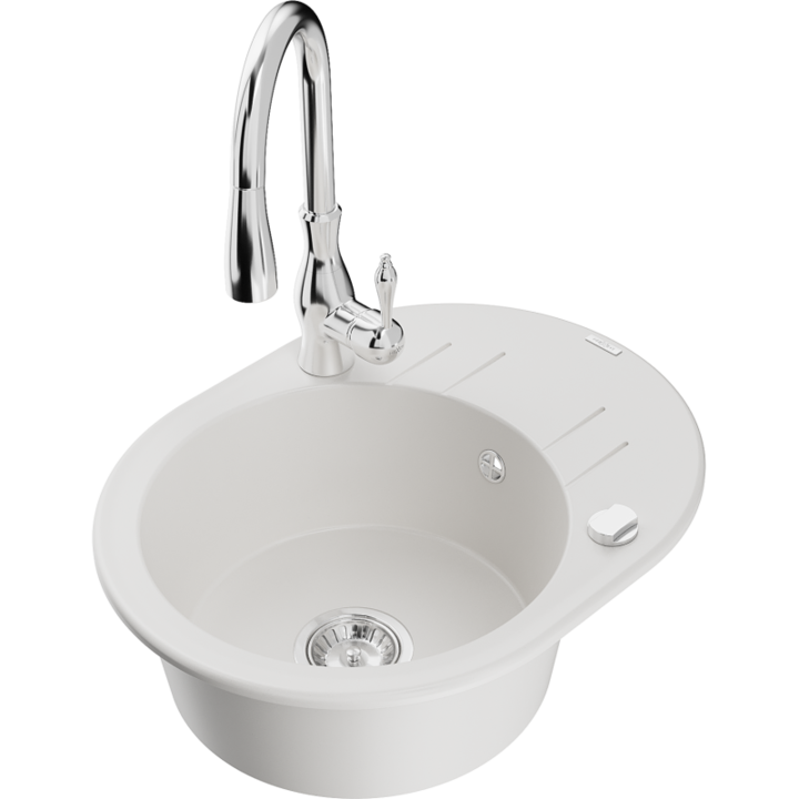 Chiuveta din granit cu baterie, Mexen, 18161, Granit, 586 mm x 180 mm