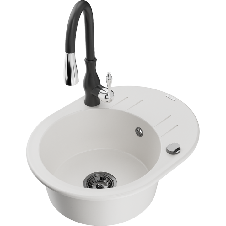 Chiuveta din granit cu baterie, Mexen, 18177, Granit, 586 mm x 180 mm