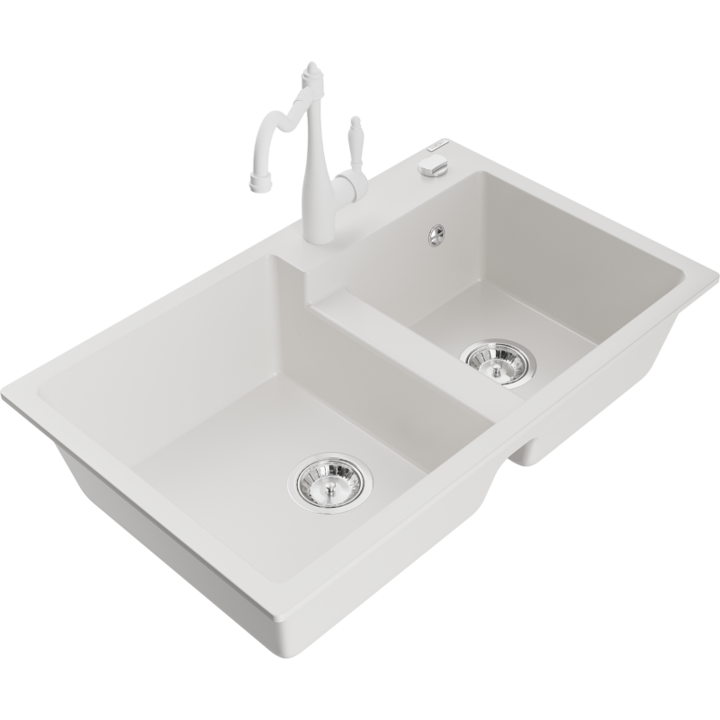 Chiuveta din granit cu baterie, Mexen, 18580, Granit, 800 mm x 180 mm