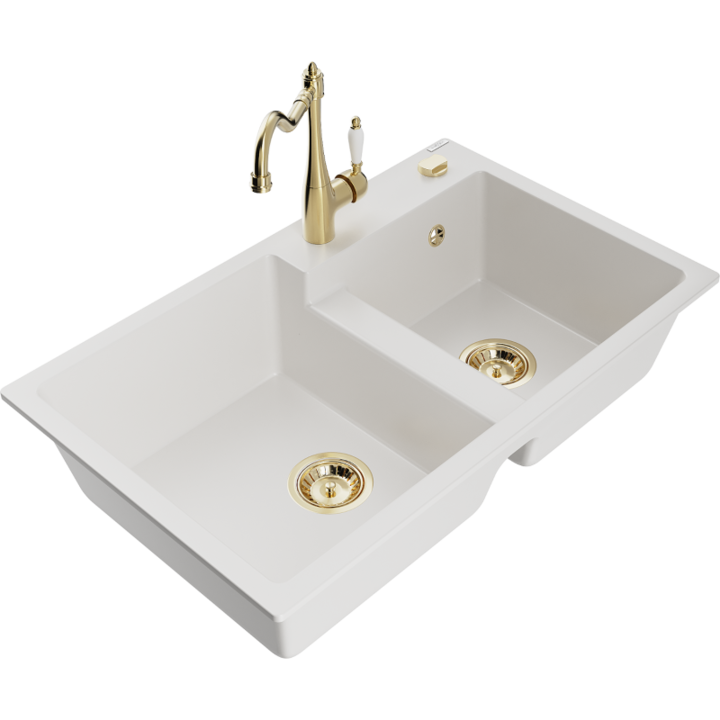 Chiuveta din granit cu baterie, Mexen, 18582, Granit, 800 mm x 180 mm