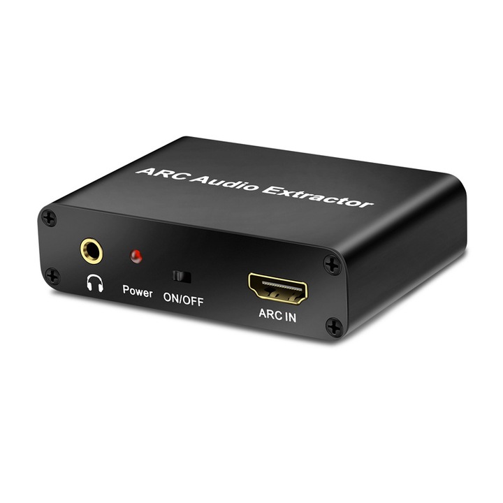 Адаптер HDMI ARC audio Extractor, XGETOP®, конвертор TV към rca аналогов и коаксиален звук + SPDIF Toslink Digital