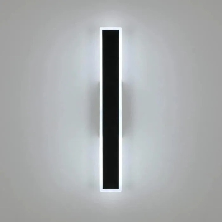 Led стенна лампа, Toollight, 12w, 1000lm, черна, 3000k/4500k/6000k За спалня, всекидневна, стълбище, коридор, класна стая