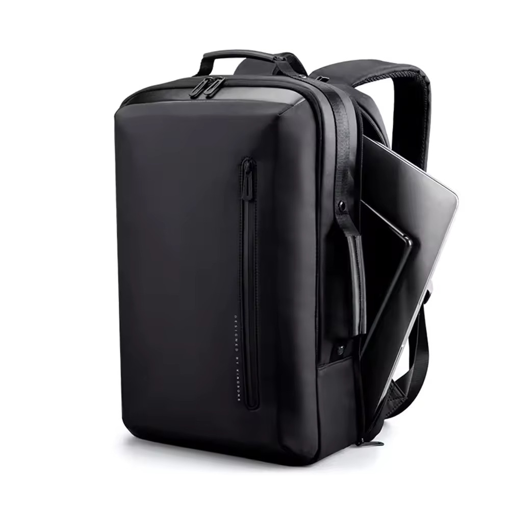 Rucsac laptop 15.6" smart business, impermeabil, cu port de incarcare USB, KINGSONS, 29x18x45.5 cm, Negru