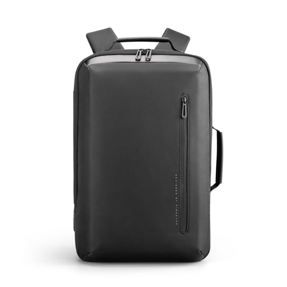 Rucsac laptop 15.6" smart business, impermeabil, cu port de incarcare USB, KINGSONS, 29x18x45.5 cm, Negru