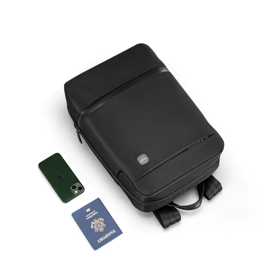 Rucsac laptop 15.6" casual business urban, ingust, impermeabil, KINGSONS, 28.5x11.5x41 cm, Negru