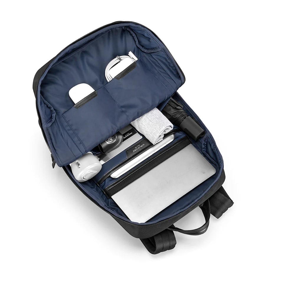 Rucsac laptop 15.6" casual business urban, ingust, impermeabil, KINGSONS, 28.5x11.5x41 cm, Negru