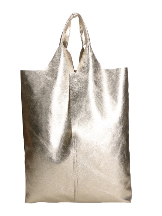 Gave Lux, Geanta hobo de piele cu etui, Auriu