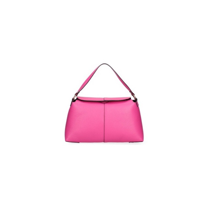 Roberta Rossi, Geanta de piele cu bareta de umar, Fucsia