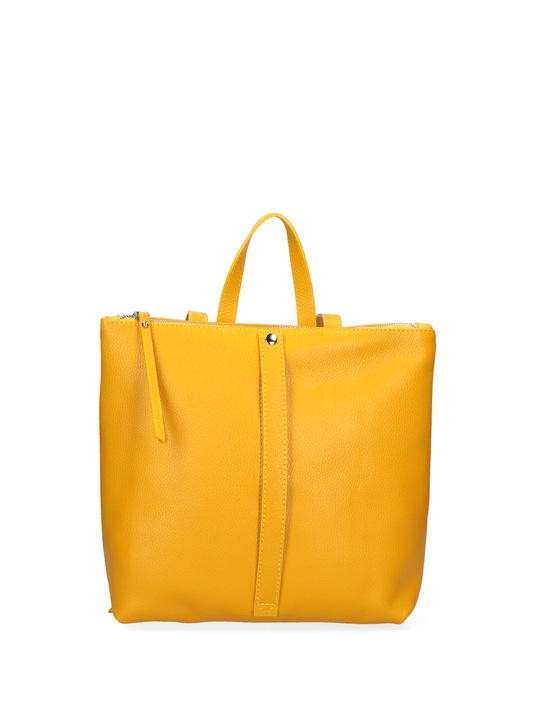 Roberta Rossi, Rucsac de piele cu aspect texturat 27165, Galben