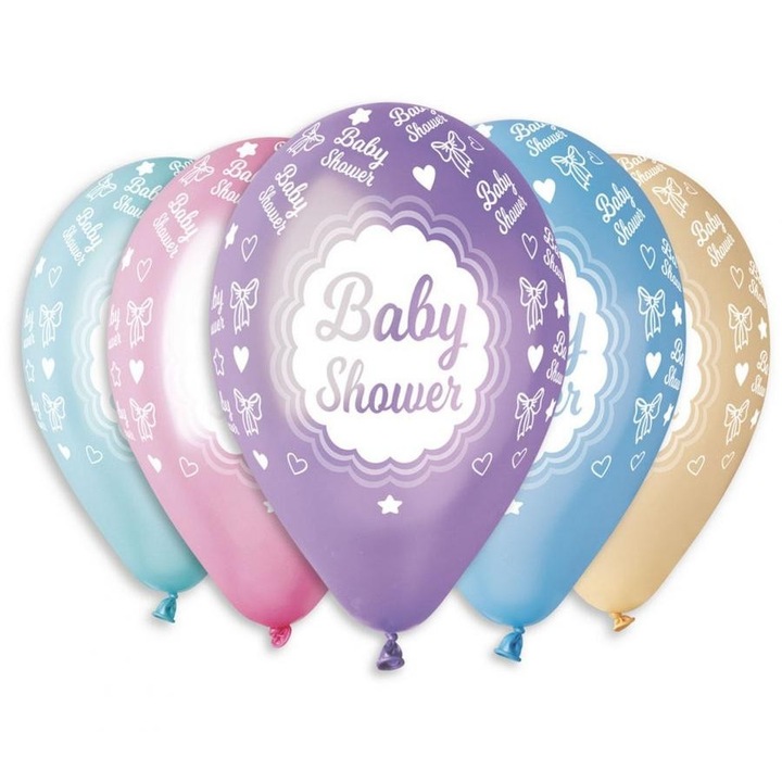 Baby Shower Метални балони 5 бр. 12 инча (30 см)