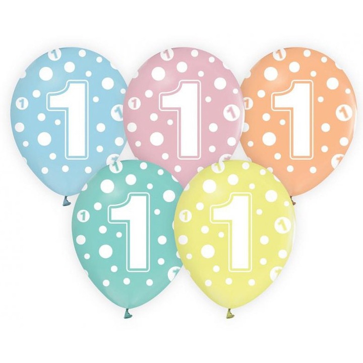 Baloane La multi ani balon 1 puncte 5 bucati 12 inchi (30 cm)
